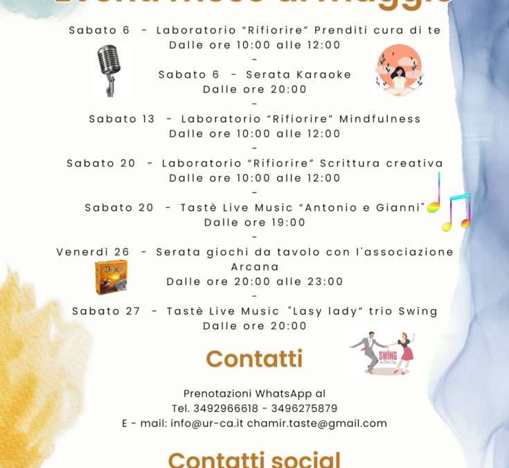 Eventi mese di Maggio