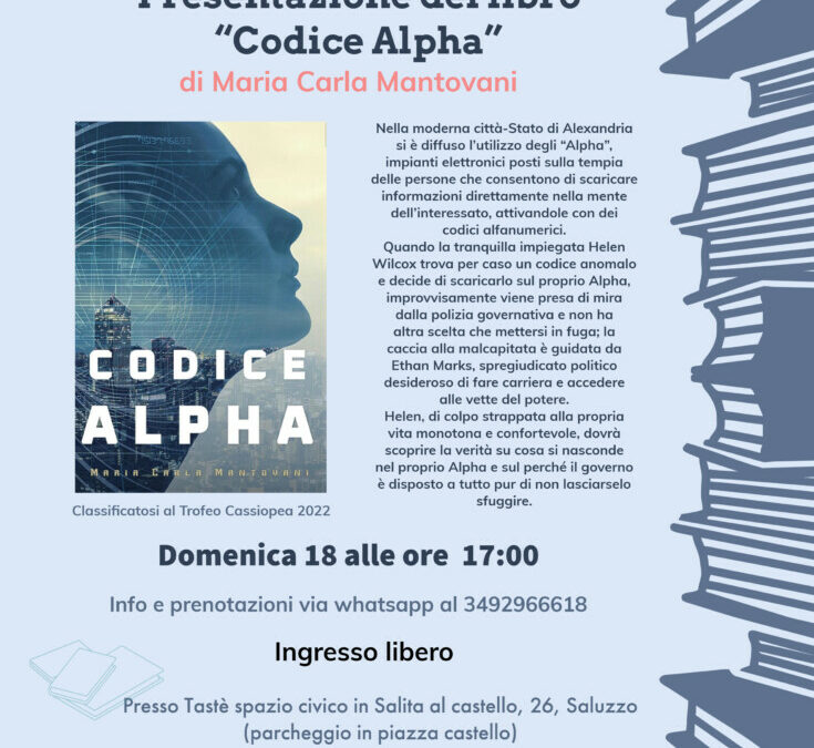 Presentazione del libro “Codice Alpha”